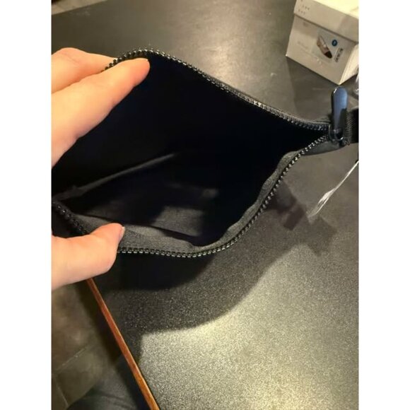 Black Canvas Zip Clutch By Shade & Shore - Picture 3 of 4